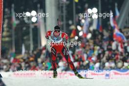 05.03.2011, Khanty-Mansiysk, Russia (RUS): Tora Berger (NOR), Fischer, Rottefella, Odlo - IBU world championships biathlon, sprint women, Khanty-Mansiysk (RUS). www.xpb.cc. © Manzoni/xpb.cc. Every downloaded picture is fee-liable.