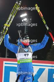 05.03.2011, Khanty-Mansiysk, Russia (RUS): Helena Ekholm (SWE), Fischer, Rottefella, Leki, adidas - IBU world championships biathlon, sprint women, Khanty-Mansiysk (RUS). www.xpb.cc. © Manzoni/xpb.cc. Every downloaded picture is fee-liable.