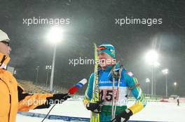 06.03.2011, Khanty-Mansiysk, Russia (RUS): Winners interview - IBU world championships biathlon, Coaches and Servicemen Race, Khanty-Mansiysk (RUS). www.xpb.cc. © Manzoni/xpb.cc. Every downloaded picture is fee-liable.