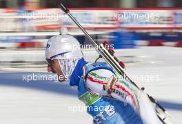 04.03.2011, Khanty-Mansiysk, Russia (RUS): Christian de Lorenzi (ITA), Atomic, Rottefella, Alpina, OneWay - IBU world championships biathlon, training, Khanty-Mansiysk (RUS). www.xpb.cc. Â© Miko/xpb.cc. Every downloaded picture is fee-liable.