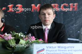 01.03.2011, Khanty-Mansiysk, Russia (RUS): Viktor Maigurov (RUS), physical fitness and sports department director - IBU world championships biathlon, training, Khanty-Mansiysk (RUS). www.xpb.cc. © Manzoni/xpb.cc. Every downloaded picture is fee-liable.