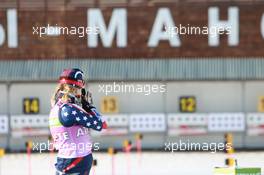 02.03.2011, Khanty-Mansiysk, Russia (RUS): Haley Johnson (USA), Rossignol, Rottefella, Exel, adidas - IBU world championships biathlon, training, Khanty-Mansiysk (RUS). www.xpb.cc. © Manzoni/xpb.cc. Every downloaded picture is fee-liable.