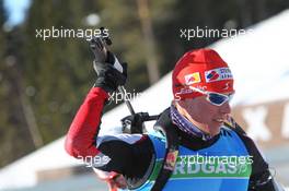 02.03.2011, Khanty-Mansiysk, Russia (RUS): Julian Eberhard (AUT), Atomic  - IBU world championships biathlon, training, Khanty-Mansiysk (RUS). www.xpb.cc. © Manzoni/xpb.cc. Every downloaded picture is fee-liable.