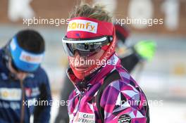 02.03.2011, Khanty-Mansiysk, Russia (RUS): Marie Dorin (FRA), Rossignol, Rottefella, OneWay - IBU world championships biathlon, training, Khanty-Mansiysk (RUS). www.xpb.cc. © Manzoni/xpb.cc. Every downloaded picture is fee-liable.