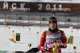 02.03.2011, Khanty-Mansiysk, Russia (RUS): Ann Kristin Aafedt Flatland (NOR), Madshus, Rottefella, Alpina, Swix, ODLO - IBU world championships biathlon, training, Khanty-Mansiysk (RUS). www.xpb.cc. © Manzoni/xpb.cc. Every downloaded picture is fee-liable.