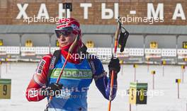 04.03.2011, Khanty-Mansiysk, Russia (RUS): Ondrej Moravec (CZE), Fischer, Rottefella, Alpina, Exel  - IBU world championships biathlon, training, Khanty-Mansiysk (RUS). www.xpb.cc. Â© Miko/xpb.cc. Every downloaded picture is fee-liable.