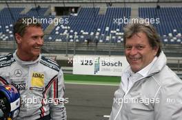 18.06.2011 Klettwitz, Germany,  David Coulthard (GBR), Muecke Motorsport, AMG Mercedes C-Klasse and Norbert Haug (GER), Sporting Director Mercedes-Benz