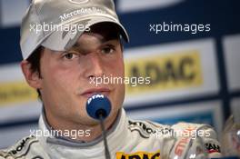 18.06.2011 Klettwitz, Germany,  Press conference: pole winner Bruno Spengler (CAN), Team HWA AMG Mercedes