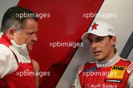 18.06.2011 Klettwitz, Germany,  Filipe Albuquerque (POR), Audi Sport Team Rosberg, Audi A4 DTM with his engineer