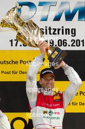 19.06.2011 Klettwitz, Germany,  Podium: race winner Martin Tomczyk (GER), Audi Sport Team Phoenix