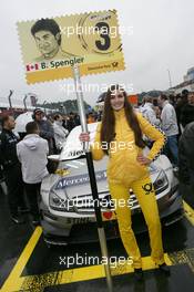 03.07.2011 Nürnberg, Germany,  Gridgirl of Bruno Spengler (CAN), Team HWA AMG Mercedes, AMG Mercedes C-Klasse