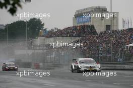 03.07.2011 Nürnberg, Germany,  Jamie Green (GBR), Team HWA, AMG Mercedes C-Klasse and Mattias Ekstroem (SWE), Audi Sport Team Abt, Audi A4 DTM