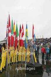 03.07.2011 Nürnberg, Germany,  Prestart National Anthem