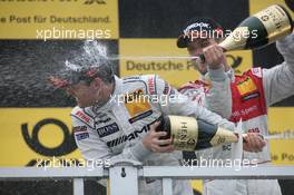 03.07.2011 Nürnberg, Germany,  Podium: 2nd Jamie Green (GBR), Team HWA, AMG Mercedes C-Klasse and Martin Tomczyk (GER), Audi Sport Team Phoenix, Audi A4 DTM