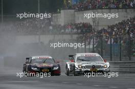 03.07.2011 Nürnberg, Germany,  Mattias Ekstroem (SWE), Audi Sport Team Abt, Audi A4 DTM and Jamie Green (GBR), Team HWA, AMG Mercedes C-Klasse