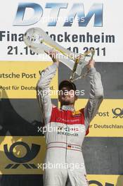 23.10.2011 Hockenheim, Germany, &#xD;Champion 2011 Martin Tomczyk (GER), Audi Sport Team Phoenix, Audi A4 DTM - DTM Championship 2011, Round 10, Hockenheim, Sunday Podium