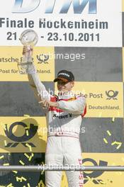 23.10.2011 Hockenheim, Germany, &#xD;Best Rookie 2011, Edoardo Mortara (ITA), Audi Sport Team Rosberg, Audi A4 DTM - DTM Championship 2011, Round 10, Hockenheim, Sunday Podium