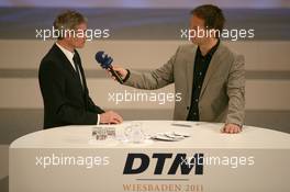 10.04.2011 Wiesbaden, Germany,  Dietmar Olbrich (Executive Direktor Sales & Marketing Hankook Reifen Deutschland) and Klaus Lufen - DTM 2010 at Hockenheimring
