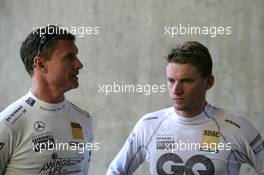 16.07.2011 München, Germany,  David Coulthard (GBR), Muecke Motorsport, AMG Mercedes C-Klasse and Maro Engel (GER), Muecke Motorsport, AMG Mercedes C-Klasse
