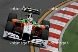25.03.2011 Melbourne, Australia,  Nico Hulkenberg (GER), Test Driver, Force India  - Formula 1 World Championship, Rd 01, Australian Grand Prix, Friday Practice