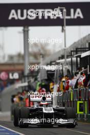 25.03.2011 Melbourne, Australia,  Rubens Barrichello (BRA), AT&T Williams - Formula 1 World Championship, Rd 01, Australian Grand Prix, Friday Practice