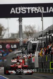 25.03.2011 Melbourne, Australia,  Fernando Alonso (ESP), Scuderia Ferrari - Formula 1 World Championship, Rd 01, Australian Grand Prix, Friday Practice