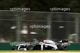 25.03.2011 Melbourne, Australia, Rubens Barrichello (BRA), AT&T Williams - Formula 1 World Championship, Rd 01, Australian Grand Prix, Friday Practice