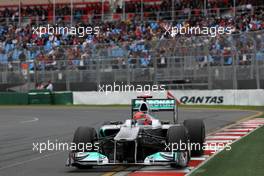 25.03.2011 Melbourne, Australia,  Michael Schumacher (GER), Mercedes GP  - Formula 1 World Championship, Rd 01, Australian Grand Prix, Friday Practice