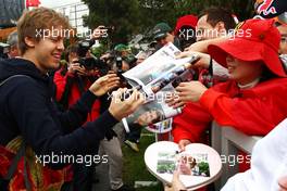 25.03.2011 Melbourne, Australia,  Sebastian Vettel (GER), Red Bull Racing  - Formula 1 World Championship, Rd 01, Australian Grand Prix, Friday