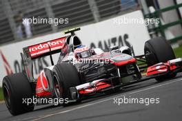 25.03.2011 Melbourne, Australia,  Jenson Button (GBR), McLaren Mercedes - Formula 1 World Championship, Rd 01, Australian Grand Prix, Friday Practice