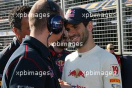 27.03.2011 Melbourne, Australia,  Jaime Alguersuari (ESP), Scuderia Toro Rosso - Formula 1 World Championship, Rd 01, Australian Grand Prix, Sunday Pre-Race Grid