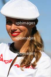 27.03.2011 Melbourne, Australia,  Grid girl - Formula 1 World Championship, Rd 01, Australian Grand Prix, Sunday Grid Girl