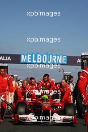 27.03.2011 Melbourne, Australia,  Felipe Massa (BRA), Scuderia Ferrari - Formula 1 World Championship, Rd 01, Australian Grand Prix, Sunday Pre-Race Grid