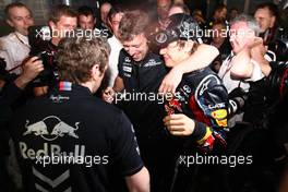 27.03.2011 Melbourne, Australia, Sebastian Vettel (GER), Red Bull Racing - Formula 1 World Championship, Rd 01, Australian Grand Prix, Sunday Podium