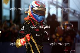 27.03.2011 Melbourne, Australia,  Vitaly Petrov (RUS), Lotus Renalut F1 Team  - Formula 1 World Championship, Rd 01, Australian Grand Prix, Sunday Podium