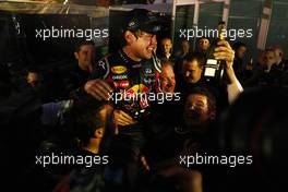 27.03.2011 Melbourne, Australia, Sebastian Vettel (GER), Red Bull Racing - Formula 1 World Championship, Rd 01, Australian Grand Prix, Sunday Podium