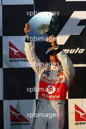 27.03.2011 Melbourne, Australia,  Lewis Hamilton (GBR), McLaren Mercedes - Formula 1 World Championship, Rd 01, Australian Grand Prix, Sunday Podium