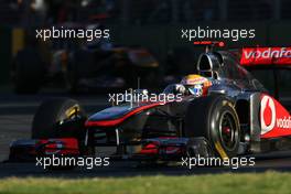 27.03.2011 Melbourne, Australia,  Lewis Hamilton (GBR), McLaren Mercedes  - Formula 1 World Championship, Rd 01, Australian Grand Prix, Sunday Race