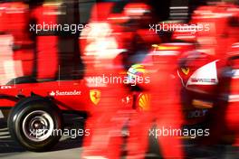 27.03.2011 Melbourne, Australia,  Felipe Massa (BRA), Scuderia Ferrari pit stop - Formula 1 World Championship, Rd 01, Australian Grand Prix, Sunday Race