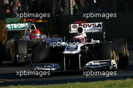 27.03.2011 Melbourne, Australia,  Rubens Barrichello (BRA), Williams F1 Team  - Formula 1 World Championship, Rd 01, Australian Grand Prix, Sunday Race