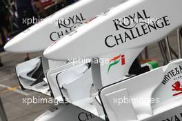 26.03.2011 Melbourne, Australia,  Force India F1 Team, front wings - Formula 1 World Championship, Rd 01, Australian Grand Prix, Saturday