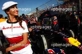 27.03.2011 Melbourne, Australia,  Grid girl - Formula 1 World Championship, Rd 01, Australian Grand Prix, Sunday