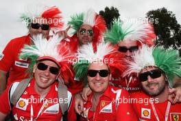 27.03.2011 Melbourne, Australia,  Scuderia Ferrari fans - Formula 1 World Championship, Rd 01, Australian Grand Prix, Sunday
