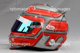 24.03.2011 Melbourne, Australia,  Helmet of Vitantonio Liuzzi (ITA), Hispania Racing Team, HRT  - Formula 1 World Championship, Rd 01, Australian Grand Prix, Thursday