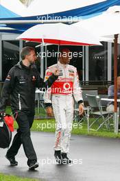24.03.2011 Melbourne, Australia,  Lewis Hamilton (GBR), McLaren Mercedes - Formula 1 World Championship, Rd 01, Australian Grand Prix, Thursday