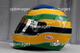 24.03.2011 Melbourne, Australia,  Helmet of Bruno Senna (BRE), test driver, Renault F1 Team  - Formula 1 World Championship, Rd 01, Australian Grand Prix, Thursday