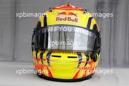 24.03.2011 Melbourne, Australia,  Helmet of Jaime Alguersuari (ESP), Scuderia Toro Rosso  - Formula 1 World Championship, Rd 01, Australian Grand Prix, Thursday