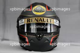 24.03.2011 Melbourne, Australia,  Helmet of Nick Heidfeld (GER), Lotus Renault F1 Team  - Formula 1 World Championship, Rd 01, Australian Grand Prix, Thursday