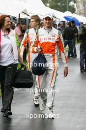 24.03.2011 Melbourne, Australia,  Adrian Sutil (GER), Force India F1 Team - Formula 1 World Championship, Rd 01, Australian Grand Prix, Thursday