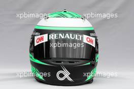 24.03.2011 Melbourne, Australia,  Helmet of Heikki Kovalainen (FIN), Team Lotus  - Formula 1 World Championship, Rd 01, Australian Grand Prix, Thursday